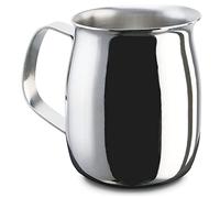 PEZZETTI, Lattiera in Acciaio Inox, Bricco Latte in Acciaio, Senza Coperchio, 130ml, 2 Tazze