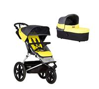 Pezzetto Mountain Buggy Terrain V3 + Carrycot Plus V3.2, navicella, colore: grigio/giallo