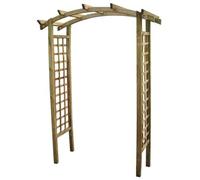 Pezzi 1 - PERGOLA AD ARCO LEGNO IMPREGN. PAPILLON 210X70X230HCM