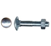 PEZZI 100-BULLONI TESTA TONDA 5X 60 ZINCATI