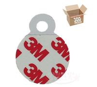 PEZZI 300 ATTACCAGLIE GANCI GANCIO PVC CON ADESIVO 3M PER QUADRI E FOTO