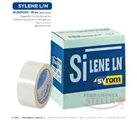 PEZZI 36 NASTRO ADESIVO 50 X 66 MT COLORE BIANCO SVOLGIMENTO SILENZIOSO SYROM