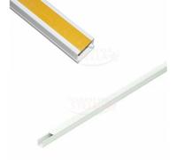 PEZZI 4 CANALINA BIANCA AUTOADESIVA ADESIVO 20X10 mm ASTA 2 MT. FILI ELETTRICI