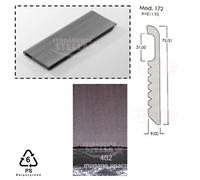 PEZZI 6 BATTISCOPA ZOCCOLINO PER MURO PARETE ASTE MT 2,90 - COLORE MOGANO