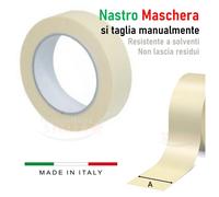 PEZZI 6 NASTRO CARTA GOMMATA IDROPITTURA PITTURA 38 x50 MT CARROZZIERE MASCHERA