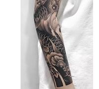 Pezzi Adesivi Per Tatuaggi Temporanei A Base Di Erbe Tatuaggio Finto Pesce Koi Succo Di Sakura Donne E Uomini Semipermanenti Antiriflesso Impermeabili Durata 2 Settimanetatuaggio Temporaneo Tatuaggi