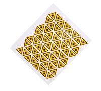 Pezzi Adesivo Giallo Triangolare Avvertimento 50 di Laser in Pvc | Segnale di Sicurezza Autoadesivo, Comunica Rischi Potenziali, Ricorda Cautela, Formato Triangolare per Superfici Lisce