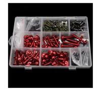 Pezzi Bulloni Parabrezza Per YAMAHA DT125 DT125R DT200 DT230 MT07 FZ07 Viti Carrozzeria Bulloni Carenatura Moto Kit Molle(Black- Silver)