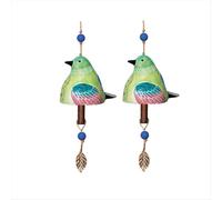 pezzi Campanello a vento con canto di uccelli, decorazione da giardino, parti rustiche sospese, B