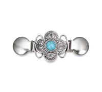 Pezzi Clip Per Cardigan 2 pezzi fermagli for maglioni e scialli retrò, spille for abbigliamento, decorazione con strass floreali, fibbia di collegamento for cardigan(Color-11)