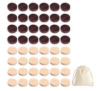 Pezzi degli Scacchi da 48 Pezzi E Borsa in Tessuto Bianco da 1 Pezzo, Gioco da Tavolo, Pezzi degli Scacchi Rotondi in Legno, Giocattolo Interattivo per La Casa