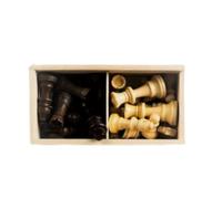 Pezzi degli scacchi Fournier 130012231 Internazionale Nero Bianco
