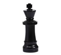 Pezzi degli scacchi in plastica, formato portatile con design in stile retrò per un'esperienza di gioco senza tempo.