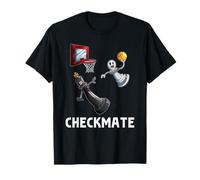 Pezzi Degli Scacchi Re Pedone Basque Palla Basket Dunking Maglietta