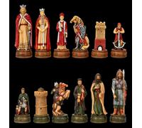 Pezzi Degli Scacchi Set - Camelot Artus-Sage Cavaliere Medioevo Scacchi