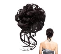 Pezzi Di Capelli Per Acconciature A,Extension per Codini e in Capelli Finti Ondulati e Ricci - Accessorio per Appuntamenti Matrimoni Feste Casual