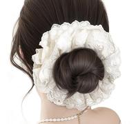 Pezzi Di Capelli Per In Donne | Pezzi Di In Pizzo Per Signore - Reggiseno Elastico per Coda di Festa Appuntamento Banchetto Matrimonio Evento Casual Esterno