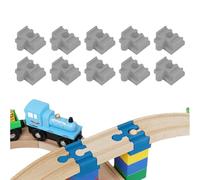 Pezzi Di Collegamento Per Binari In Legno | 10 Pezzi Adattatori Percorso Ferroviario | Adattatore Di Collegamento Per Bambini Età 3+ | Camera Dei Giochi Sala Centro Giorno Festivo Completo