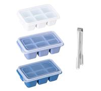 Pezzi Di Cubetti Di Ghiaccio E 1 Pezzo Di Clip Di Ghiaccio, Forma Con Copertura, Stampo, Forma Di Silicone, Utensili Da Cucina, Strumenti Di Alimentazione Del Ghiaccio