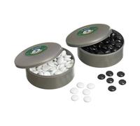 Pezzi Di Gioco In Vetro - Set Nero E Bianco