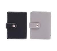 Pezzi Di Mini Borse Per Carte, Borse Per Carta In Pelle Pu, Sacchetti Di Carta Multi-Componente, Borse Per Carte Portatili, Sacchetti Di Carta Di Design Semplici (Nero, Grigio)