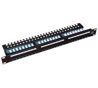 Alan Pannello patch PK013 24 porte UTP Categoria 5E 1U 19" Nero