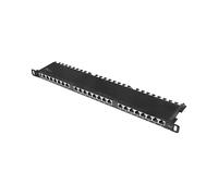 Pezzi di pannelli ALCASA GC-N0136 24 porte Cat6 RJ45 1U acciaio nero