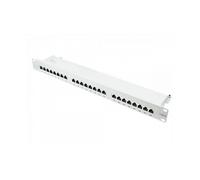 Good Connections® Pannello patch - 19" - Montaggio server/rack - Cat. 6, 500 MHz - Compatibile con GIGABIT - 24 porte - 1U - Schermatura STP - Apertura senza attrezzi - Grigio chiaro (RAL7035)