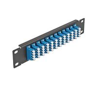 Pezzi di pannelli DELOCK 66776 12 porte LC Quad 1U montaggio a rack