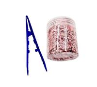 Pezzi di plastica riutilizzabili tritati for la modifica 'auto fai-da-te in fibra di carbonio Decorativa in foglia d'oro 4g(Pink)