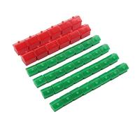 Pezzi di Plastica Sostitutivi del Gioco da 40 Pezzi, Dadi Sostitutivi della Green House e 'hotel Rosso per Monopoli