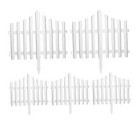pezzi di recinzione a paletti bianca, elegante recinzione a paletti in plastica bianca, inserti per siepe, 18x15" bordo protettivo decorativo per prato per giardino, paesaggistica, fattorie recin
