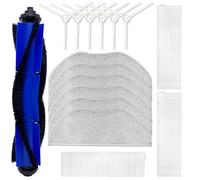 Pezzi di ricambio Accessori per aspirapolvere robot Rowenta X-plorer Serie 95, Robot Aspirapolvere e mocio combinazione,1 spazzola principale, 6 spazzole laterali, 6 stracci,3 filtri