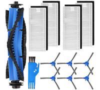 Pezzi di ricambio compatibili con eufy RoboVac 11S RoboVac 30 RoboVac 30C, 35C RoboVac 15C RoboVac 12 accessori RoboVac15T, 12 confezioni (4 filtri, 6 spazzole laterali e 1 spazzola rotante rush+1