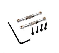 Pezzi di ricambio in metallo per sterzo regolabile M16 compatibile con Yudi 1 16 GR modifica del telaio 'auto RC con piede grande consigliata(Silver)