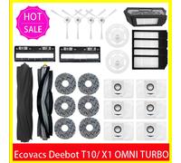 Pezzi di ricambio per aspirapolvere robot Ecovacs Deebot X1 OMNI / T10 OMNI, gomma/spazzola laterale, copertura, filtro Hepa, straccio per mocio, sacchetto per la polvere