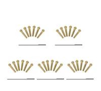 Pezzi di ricambio per chitarra 1~10 Pz Chitarra Acustica Ponte Pin Chiodo Rame Massiccio Ottone Strumenti Musicali A Corda Parti Di Chitarra Accessori(5pcs)