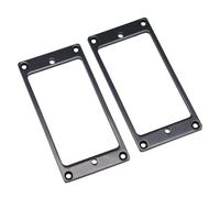 Pezzi di ricambio per chitarra 2 Pezzi Di Anelli Di Montaggio Per Pickup Piatti Con Cornice Di Copertura Dell'anello Pickup In Metallo Per Chitarra LP/SG(Black)