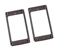 Pezzi di ricambio per chitarra 2 Pezzi Di Coperture Per Pickup Humbucker Per Chitarra Telaio Anelli Di Montaggio Ad Anello Dorato A Doppia Bobina(Black)