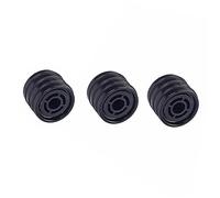 Pezzi di ricambio per chitarra 3 Pezzi Amplificatore Parti Per Chitarra Manopola Di Controllo Del Volume Manopole Di Tono Cappuccio Per Cupola Per Basso Nera