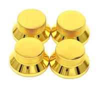 Pezzi di ricambio per chitarra 3 Pz/4 Pz Chitarra Basso Manopole In Metallo Cappello A Cilindro Campana Manopola Di Controllo Della Velocità Per Accessori Per Chitarra SG 5 Coloer(Gold,4pcs)