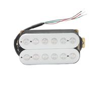 pezzi di ricambio per chitarra elettrica 1 Set Pickup Per Chitarra Elettrica A Doppia Bobina Bianca Da 6,3 Mm Con Palo Grande Con 4 Cavi Di Conduzione/divisione Della Bobina (Color : Neck)