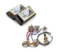 pezzi di ricambio per chitarra elettrica 1Set Pickup Alnico Pickup Per Chitarra Con Pentole Per Cablaggio Pro Interruttori A 3 Vie Per Chitarra Elettrica LP (Color : 3/4)