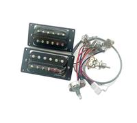 pezzi di ricambio per chitarra elettrica Humbucker Per Chitarra Elettrica Zebra LP Standard SG 1C Con Cablaggio 2V1T (Color : BK)