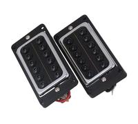 pezzi di ricambio per chitarra elettrica Pickup Humbucker Per Chitarra Elettrica Con Vite Tonda Nera Con Telaio In Plastica 2x Con Chiave A L