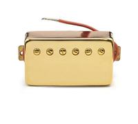 pezzi di ricambio per chitarra elettrica Pickup Humbuckers Al Ponte Con Manico Dorato/cromato Per Chitarra Elettrica Stile LP Pickup Guitarra Con Copertura In Ottone (Color : Neck, Size : Gold)