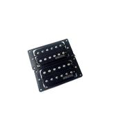 pezzi di ricambio per chitarra elettrica Pickup Per Chitarra Elettrica Zebra Ainico5 Humbucker Pickup Per Chitarra Con Cablaggio 2V2T (Color : BK)
