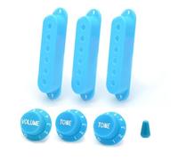 Pezzi di ricambio per chitarra Parti Di Chitarre E Bassi Coperchio Pickup Con Punta Per Interruttore Polo 48/50/52mm Per Pickup Single Coil Coperchio Pickup Per Chitarra ST In Plastica(Light blue)