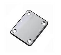 Pezzi di ricambio per chitarra Viti Di Ricambio Per Piastra Per Manico Per Chitarra Quadrate Per Parte Placca Per Manico Nera(Silver)