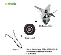 Pezzi di ricambio per frullatore in acciaio inossidabile temprato sei miscelazione e taglio lame seghettate coltelli Drive Socket Opener assemblaggio completo
